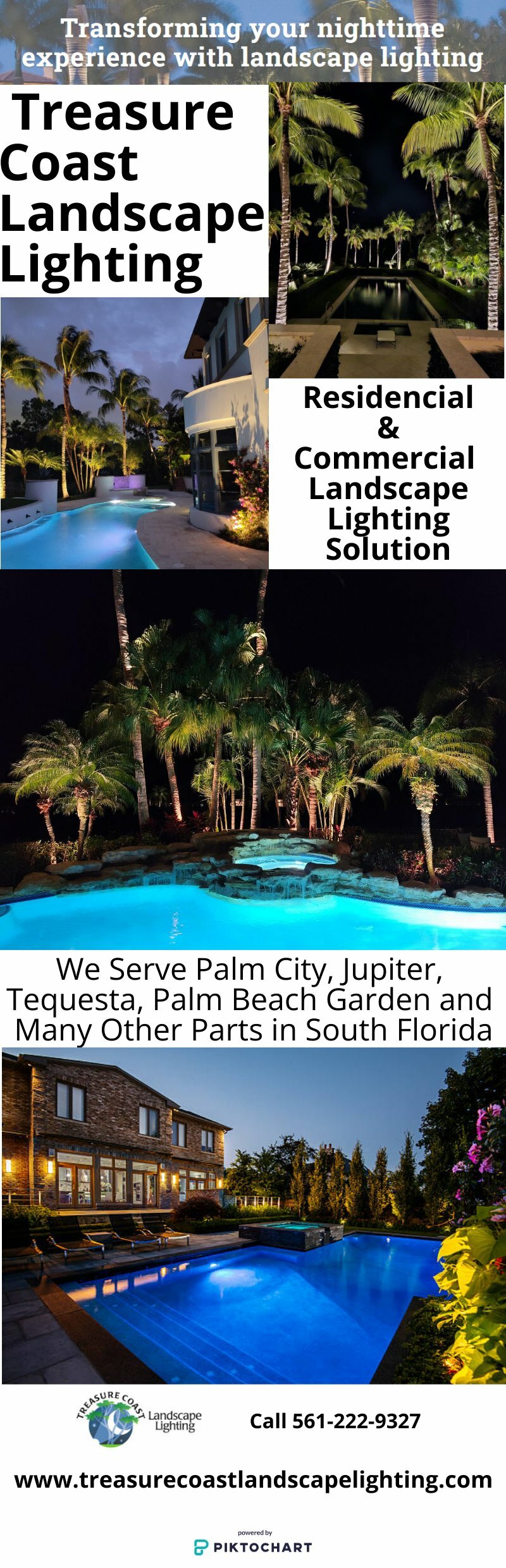 Treasure Coast Landscape Lighting | Piktochart Visual Editor