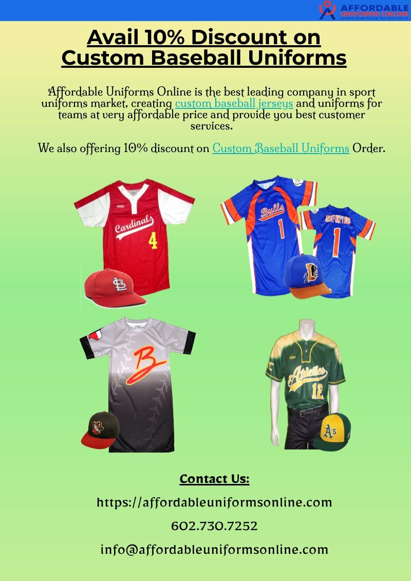 Discount on Baseball Uniforms Piktochart Visual Editor