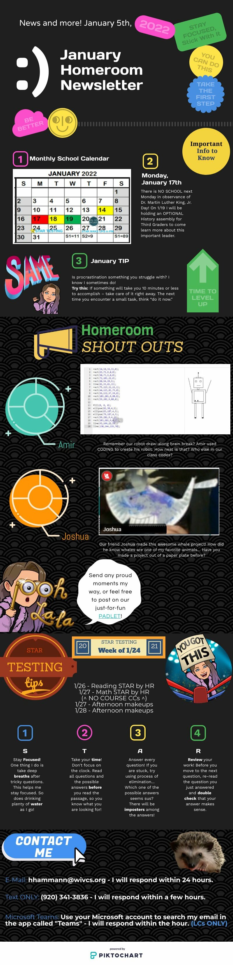 January 2022 Newsletter | Piktochart Visual Editor