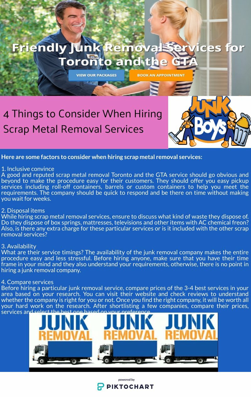 4 Things to Consider When Hiring Scrap Metal Removal Service