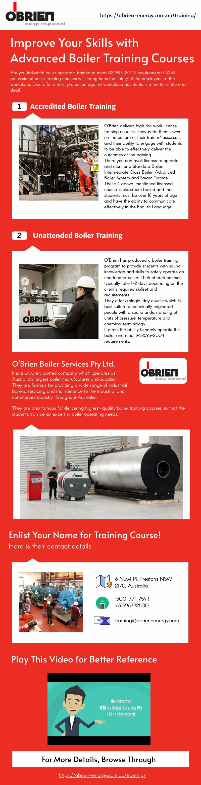 Improve Your Skills with Advanced Boiler Training Courses | Piktochart ...