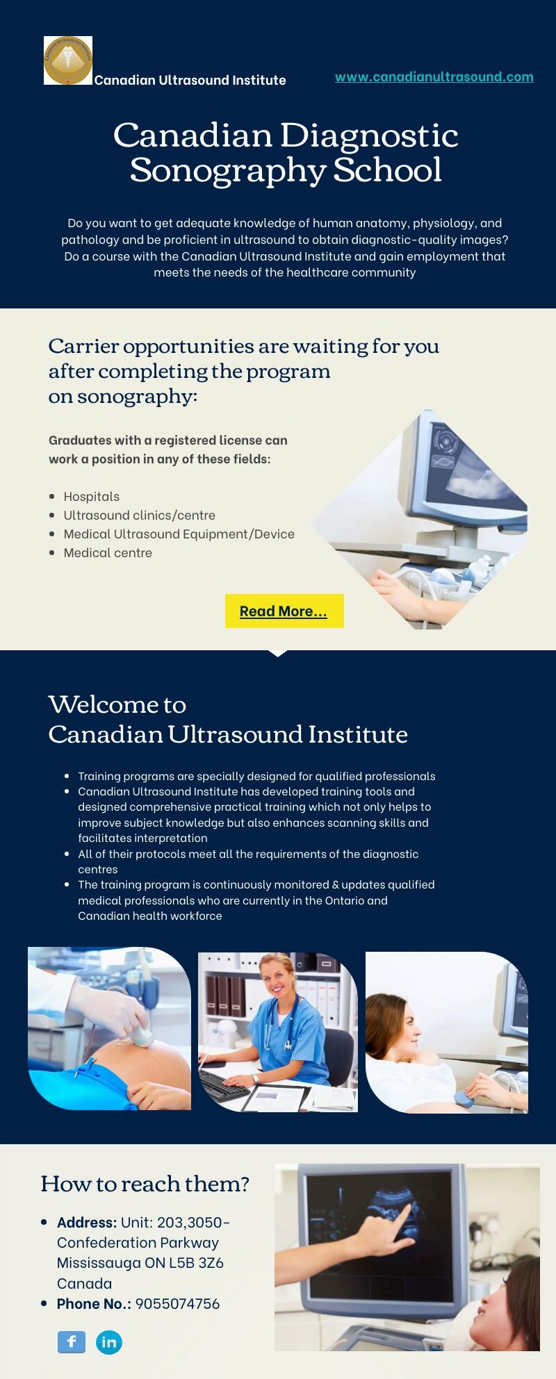 Canadian Diagnostic Sonography School Piktochart Visual Editor