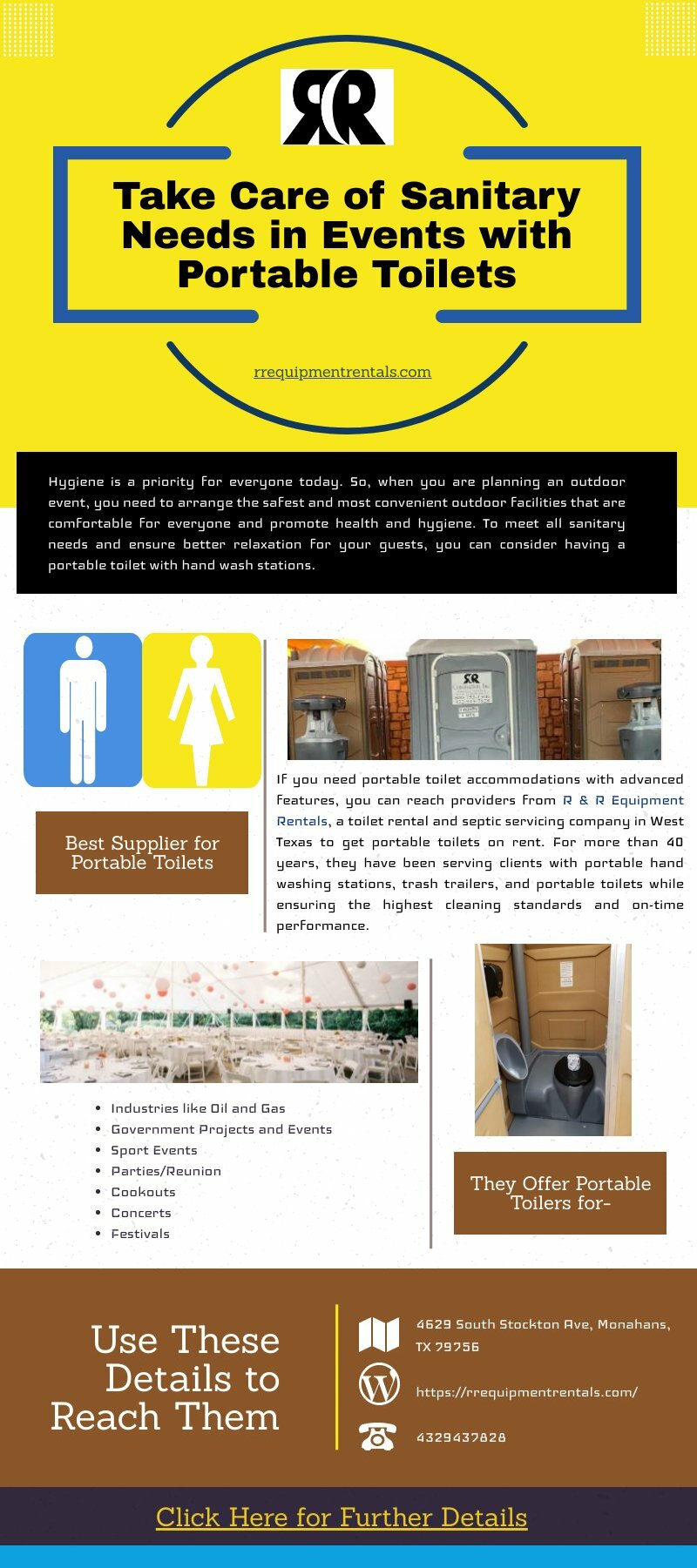 Take Care of Sanitary Needs in Events with Portable Toilets
