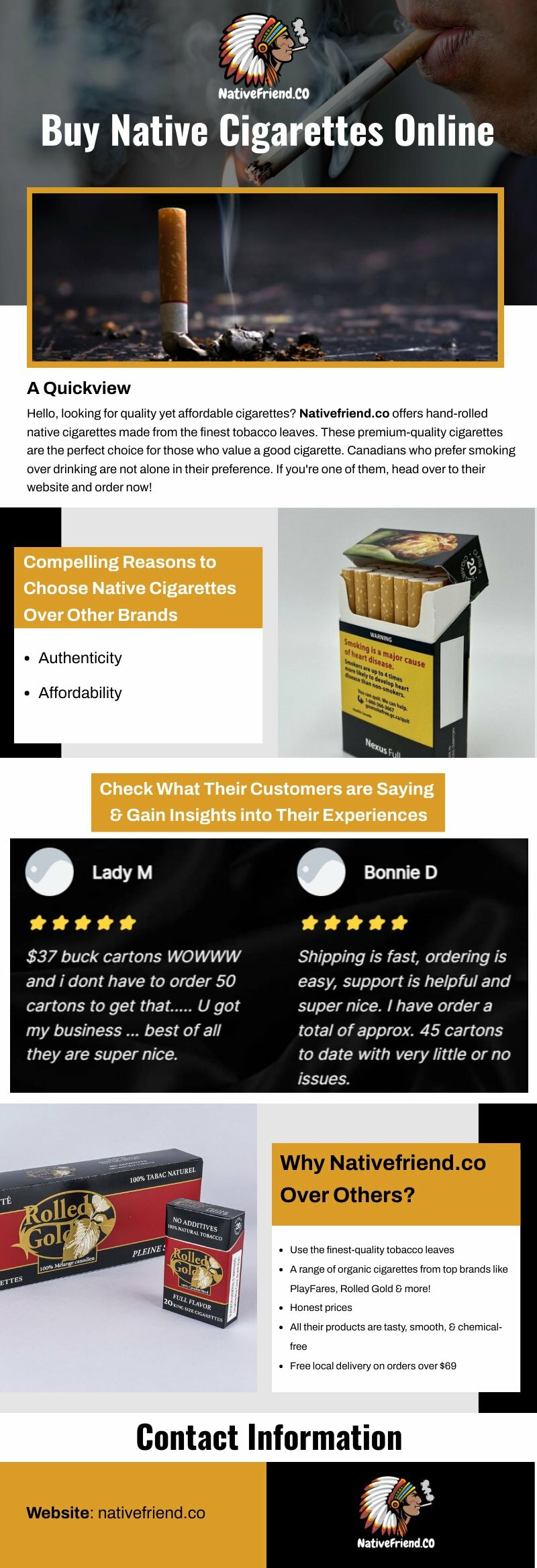 Buy Native Cigarettes Online | Piktochart Visual Editor