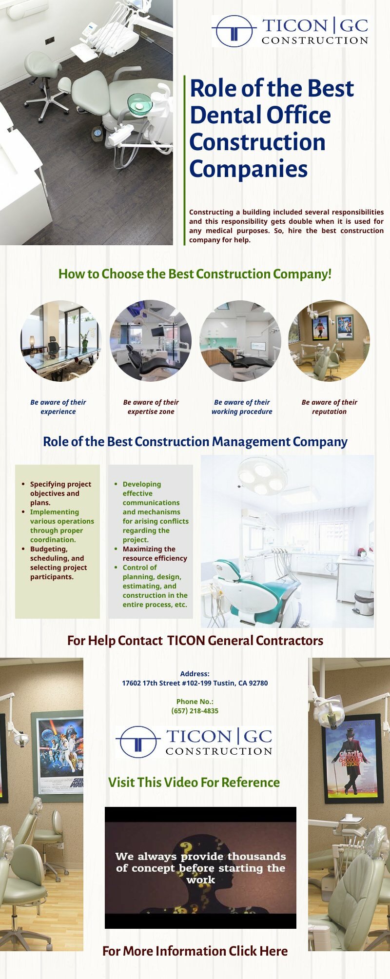 Role of the Best Dental Office Construction Companies Piktochart