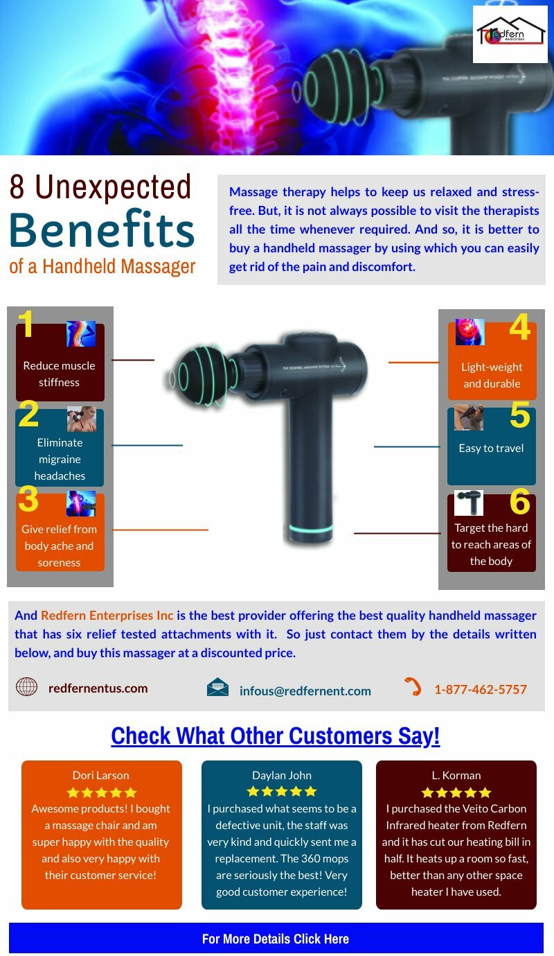 8 Unexpected Benefits of Using a Handheld Massager Piktochart Visual