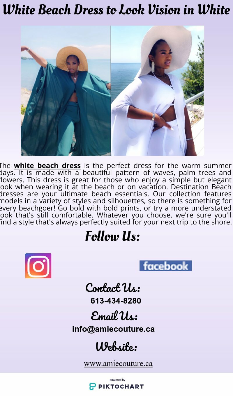 White Beach Dress to Look Vision in White