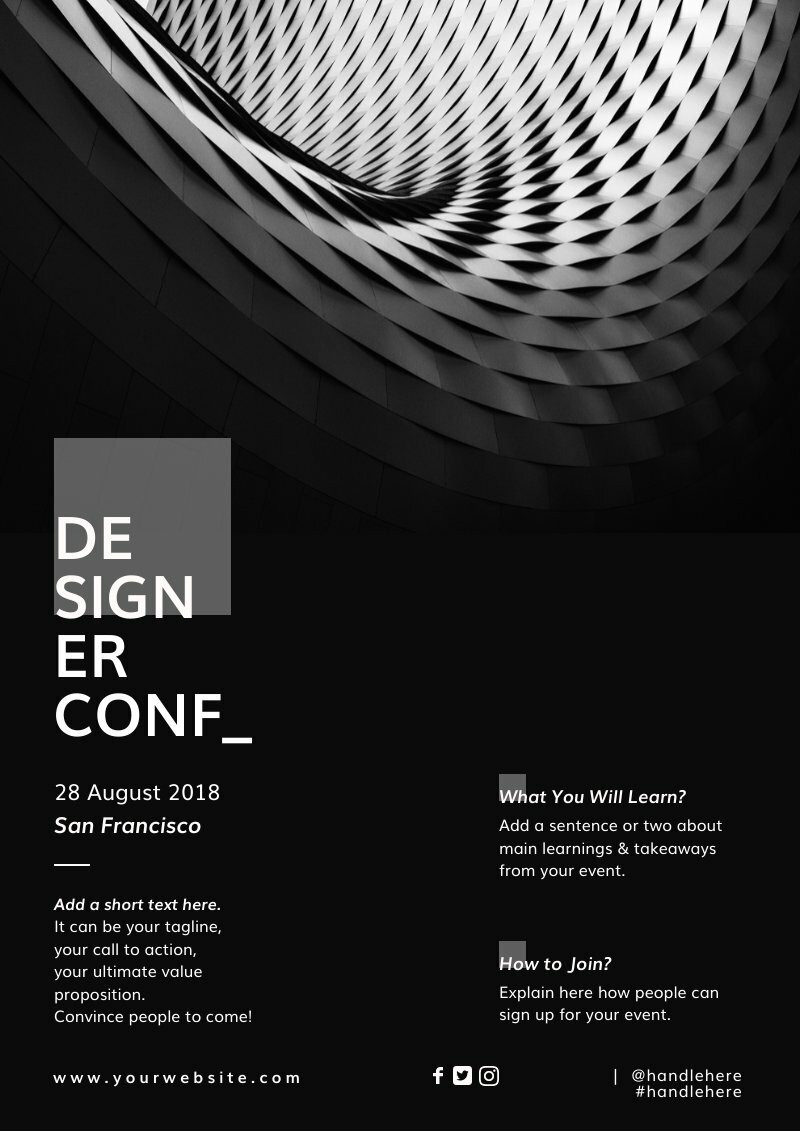 graphic design event posters
