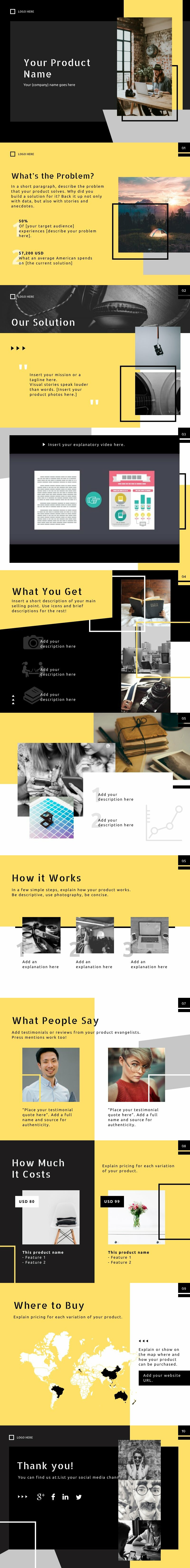 Product Deck Free Presentation Template Piktochart Product Deck Free Presentation Template Piktochart