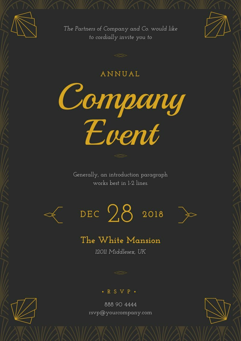 Corporate Event Invitation