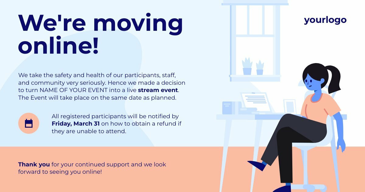 Live Event Announcement Facebook Post