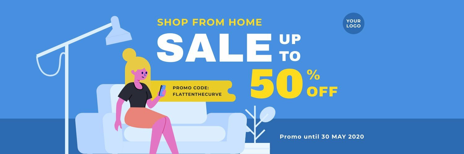 Shop From Home Sale Twitter Header