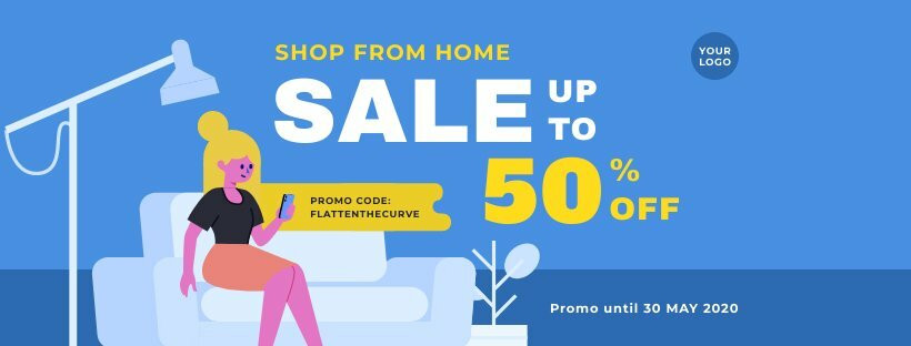 Shop From Home Sale Facebook Cover