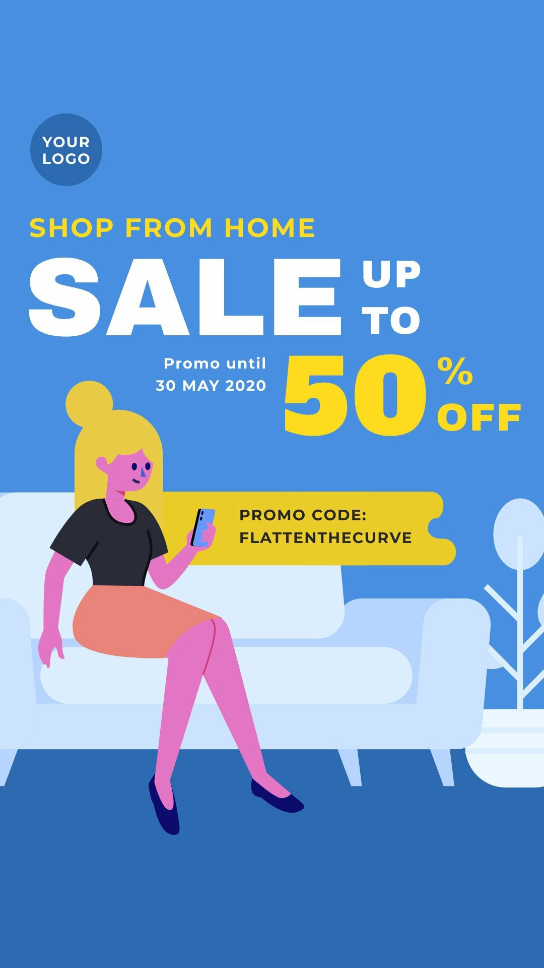 Shop From Home Sale Instagram Story