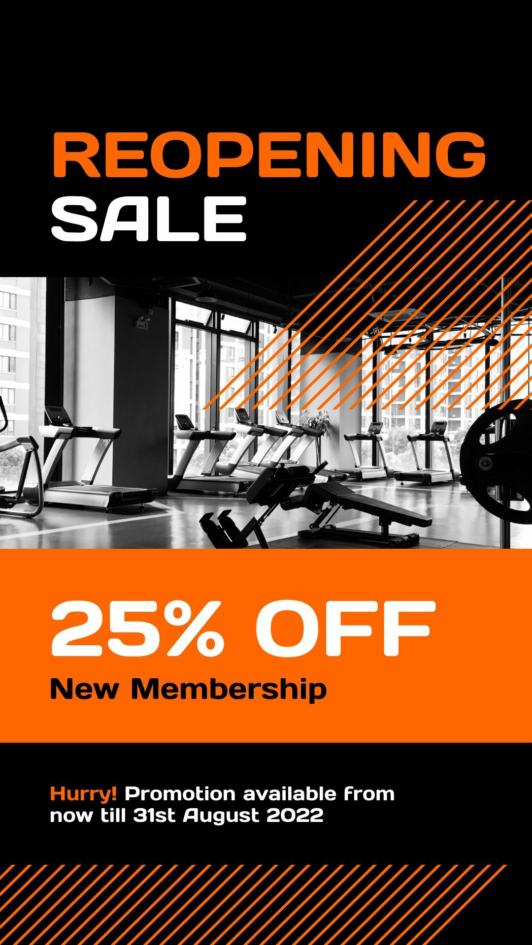 Gym Sale Instagram Story