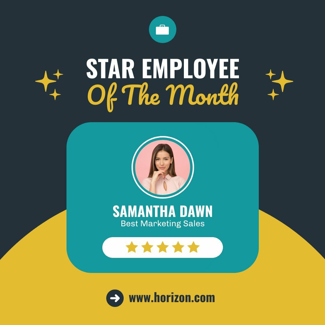 Star Employee of the Month Instagram Post