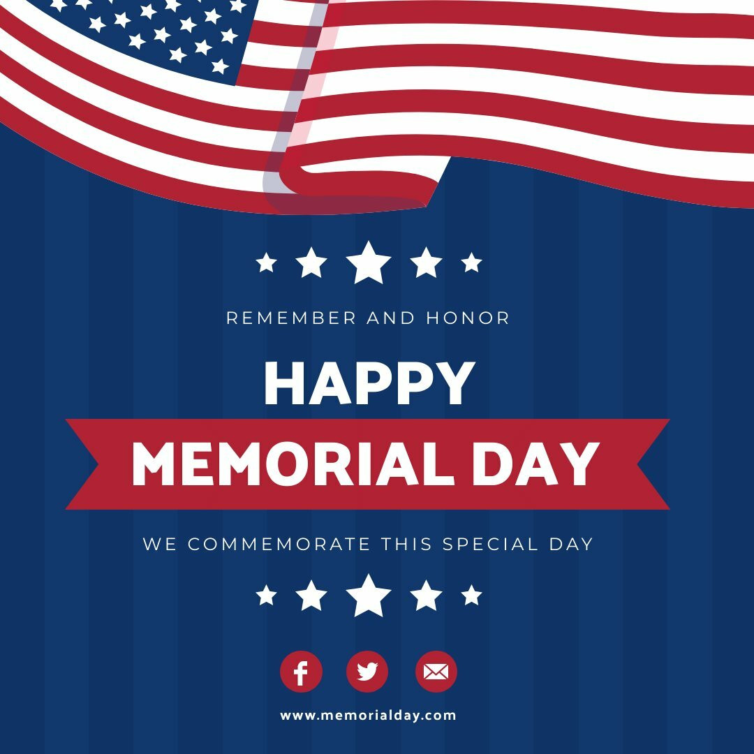 Memorial Day Instagram Post Free Social Media Template Piktochart