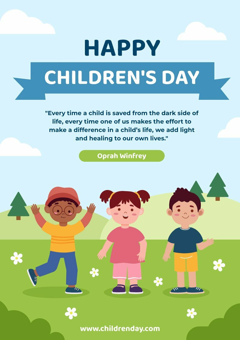 Happy Children’s Day Poster
