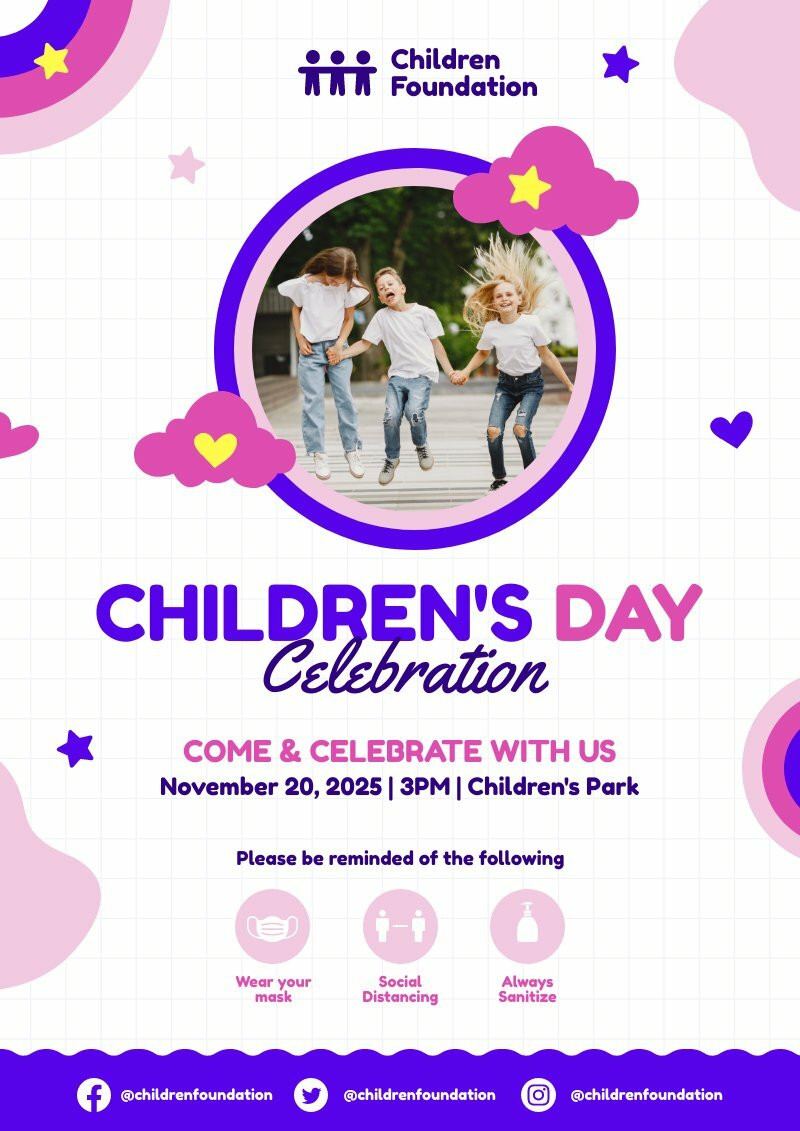 Children’s Day Celebration Poster
