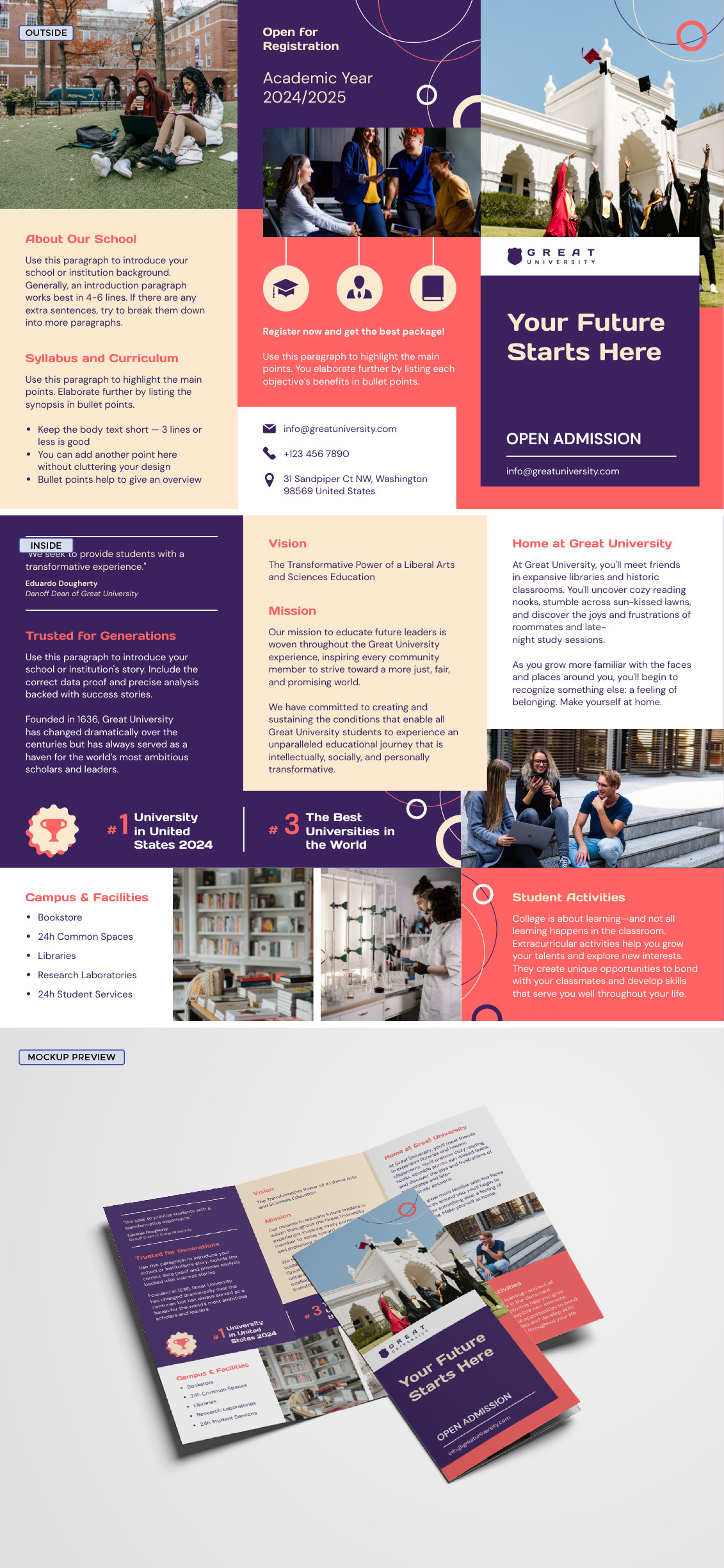 Event Brochure Free Brochure Template Piktochart