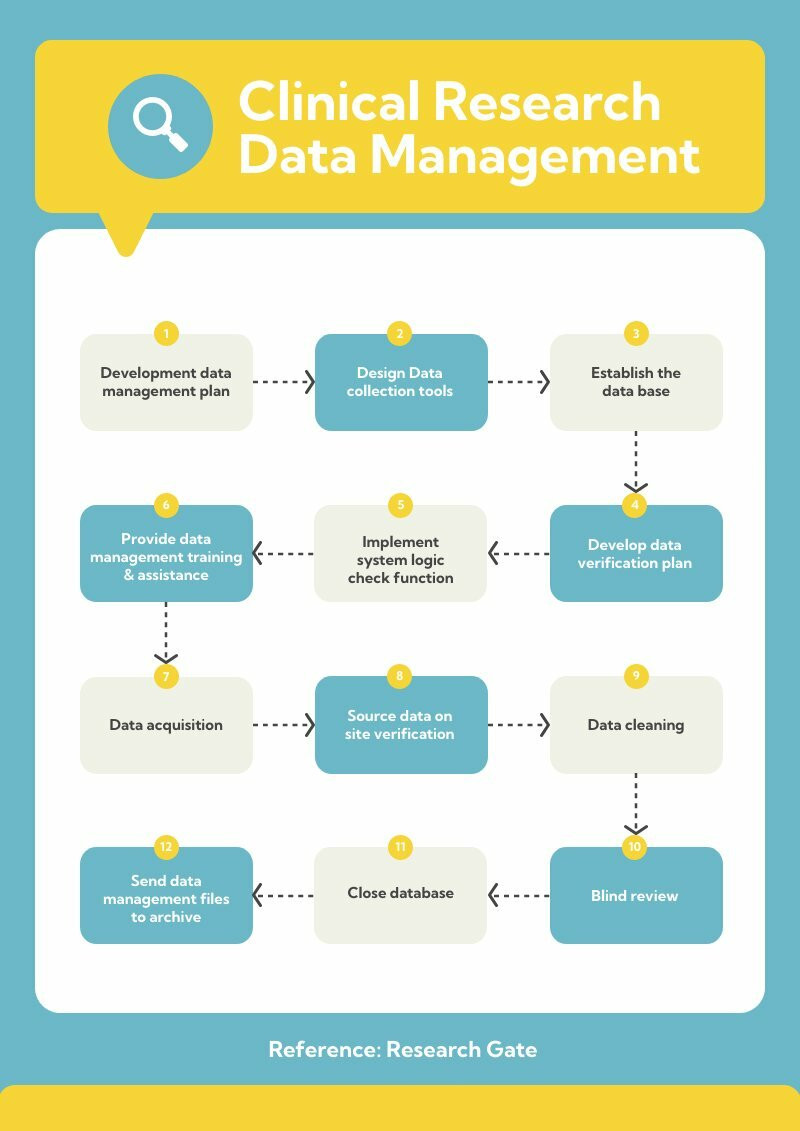 Clinical Research Flowchart Free Infographic Template Piktochart 4980