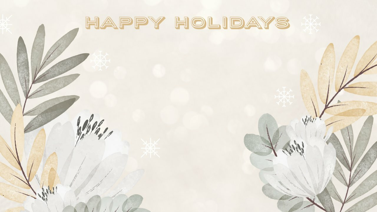 Winter Holiday Zoom Background