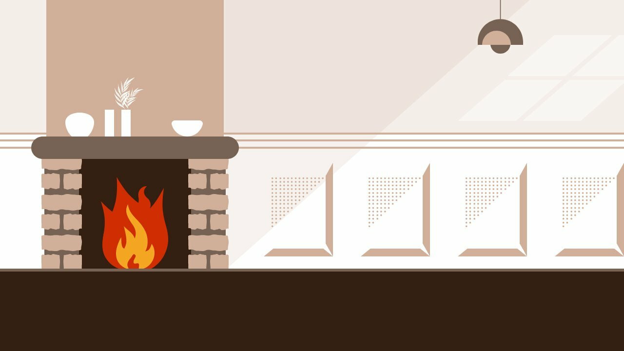 Fireplace Zoom Background