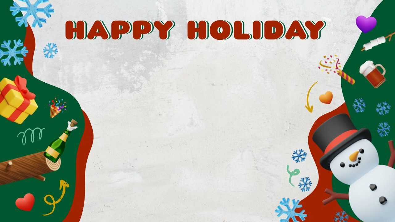 Holiday Zoom Background | Free Zoom Background Template - Piktochart