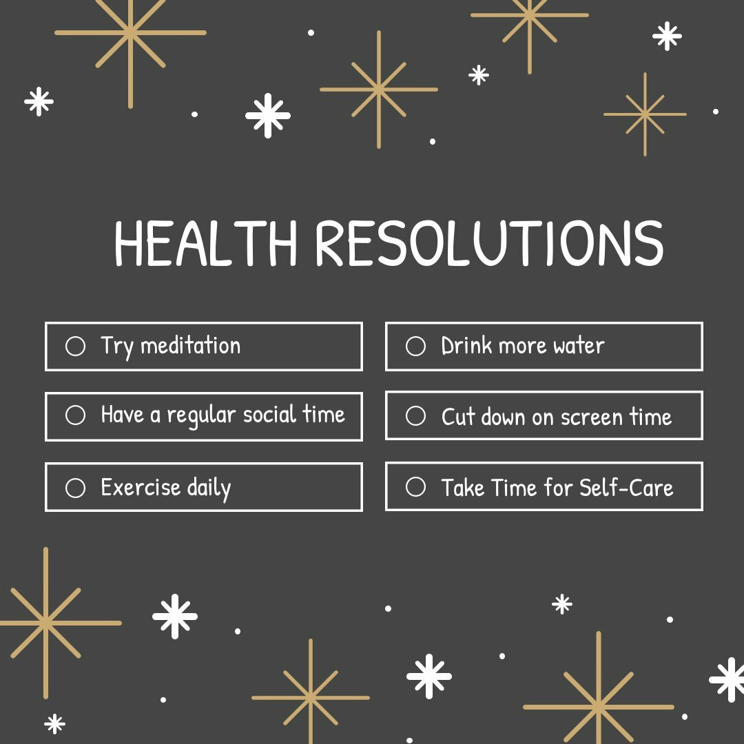 Health Resolutions Instagram Post