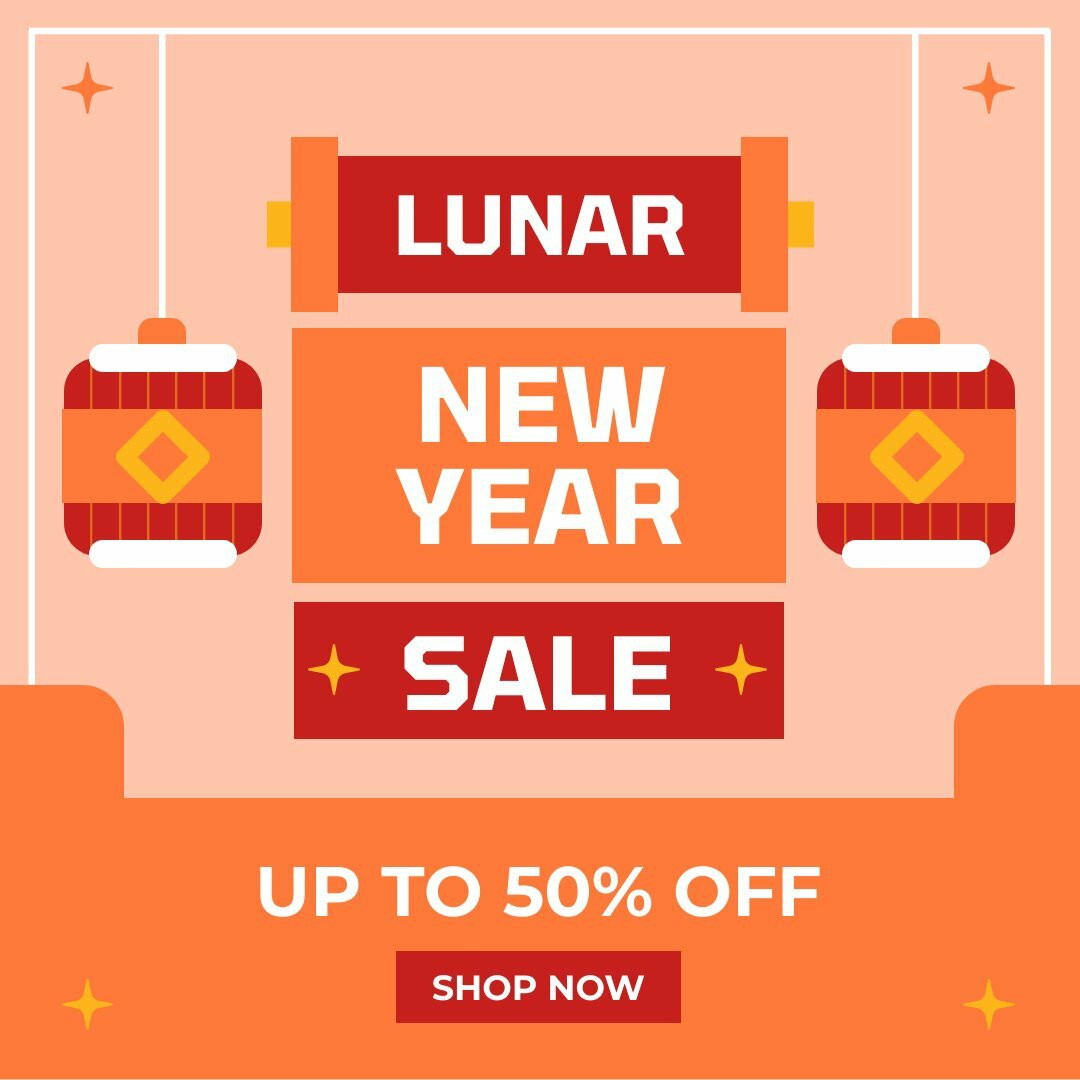 Lunar New Year Sale Instagram Post