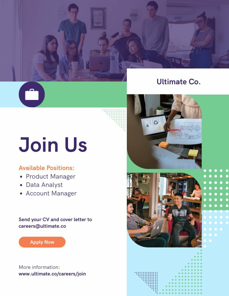 Job Posting Flyer | Free Flyer Template - Piktochart