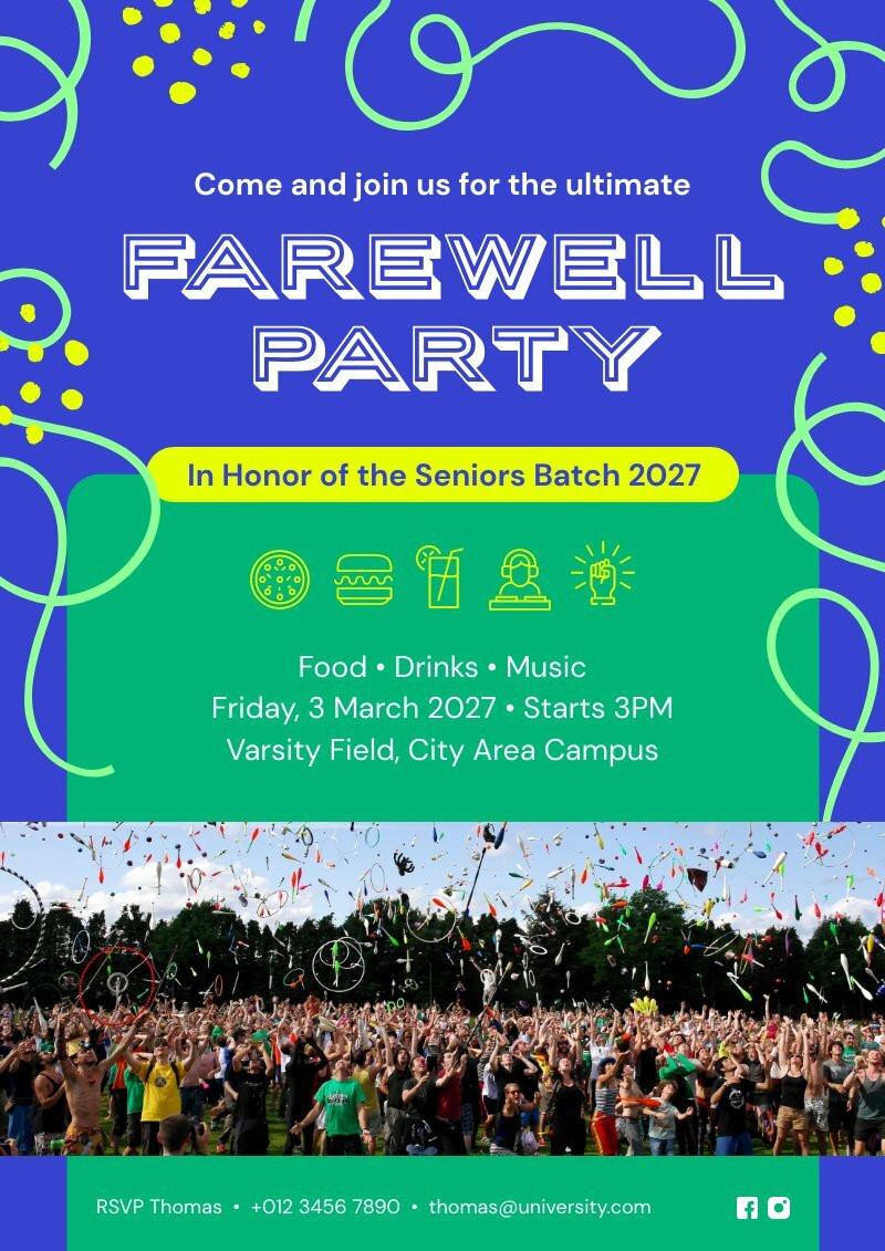 Farewell Party Poster