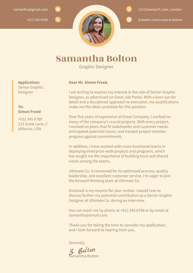 Job Cover Letter Piktochart   Large 