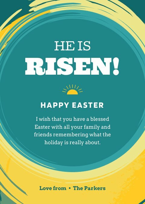 He is Risen Happy Easter