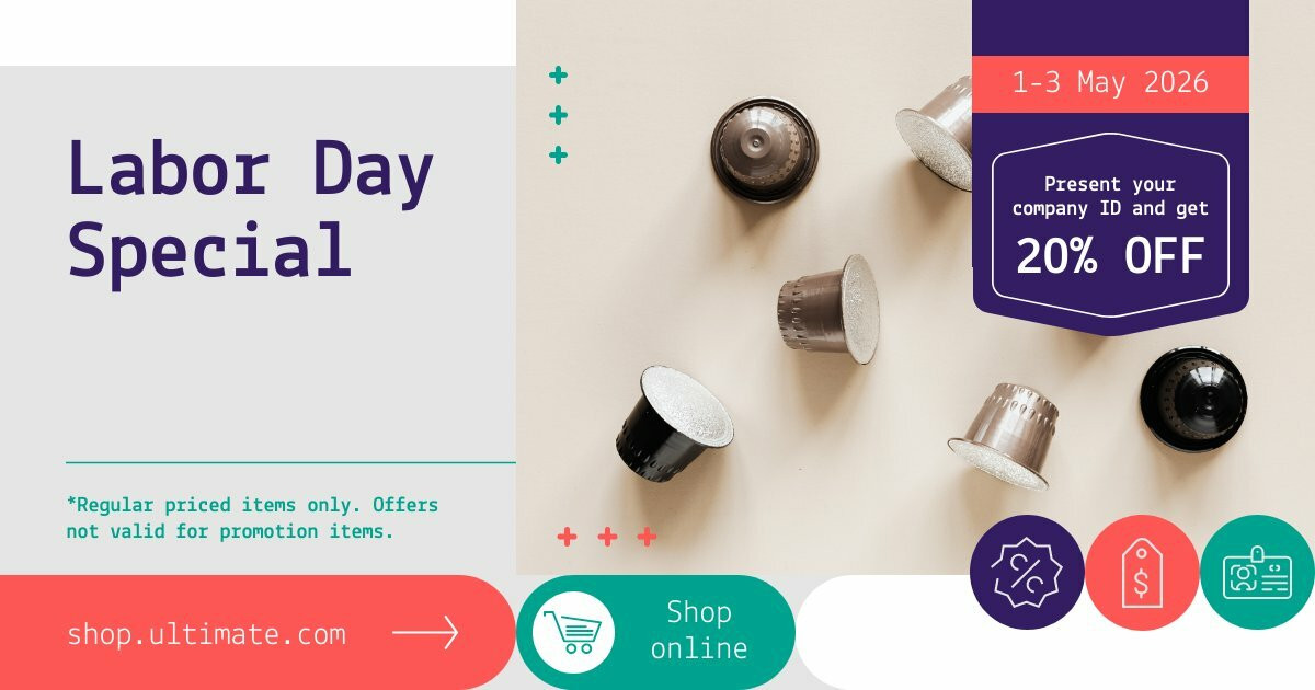 Labor Day Deals Facebook Post