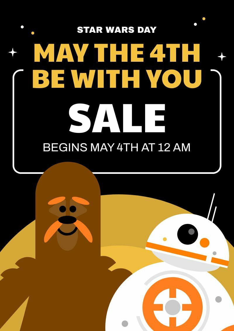 May the 4th Sales Flyer