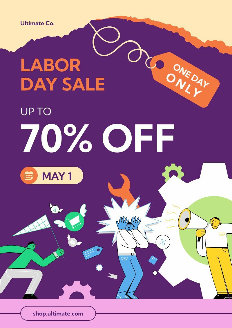 Labor Day Sales Flyer