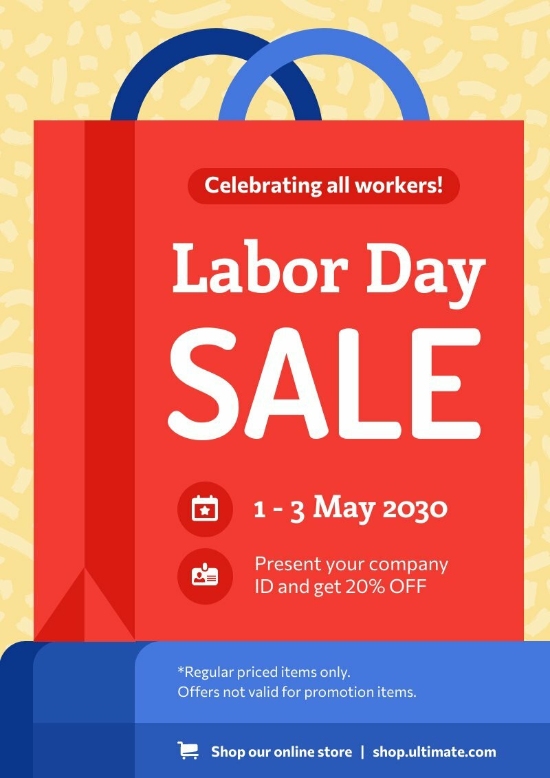 Labor Day Sales Poster