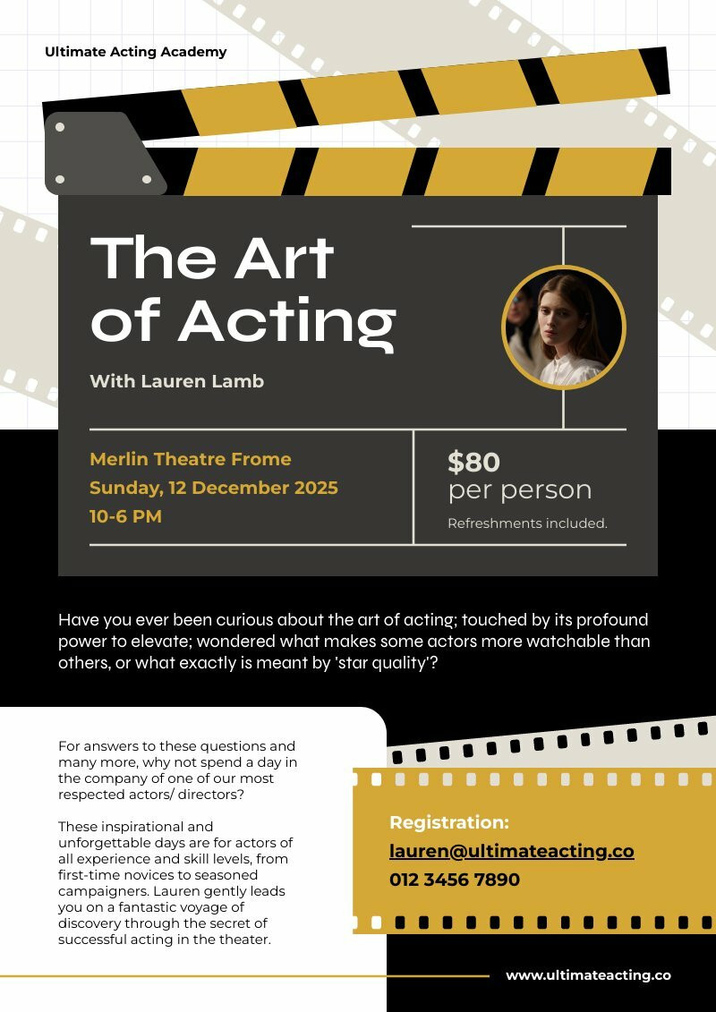Acting Workshop Poster