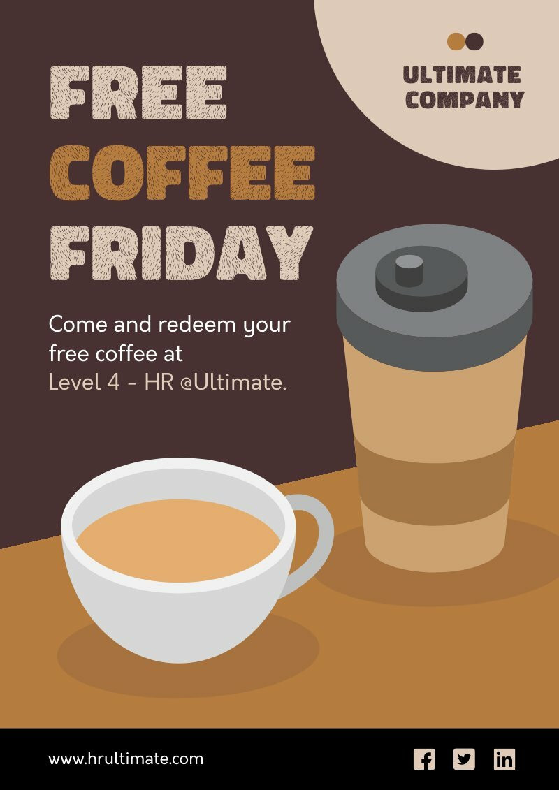 Creative Coffee Poster - Piktochart