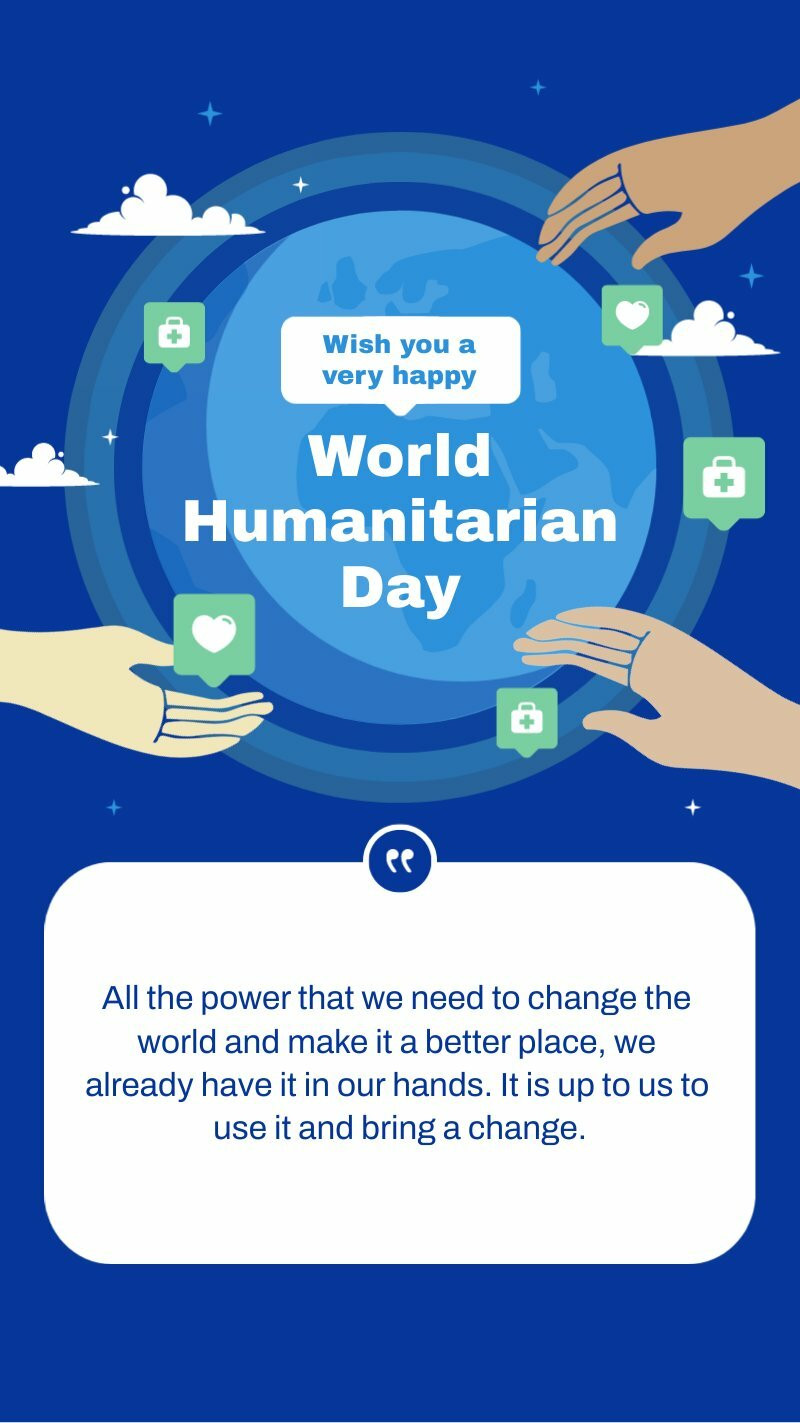 Humanitarian Day Instagram Story