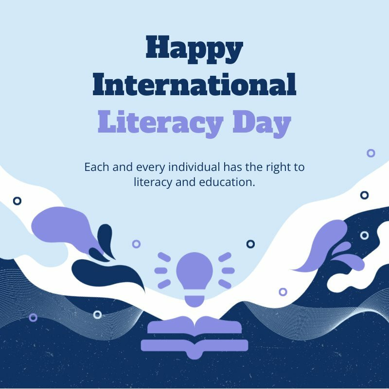 National Literacy Day Instagram Post