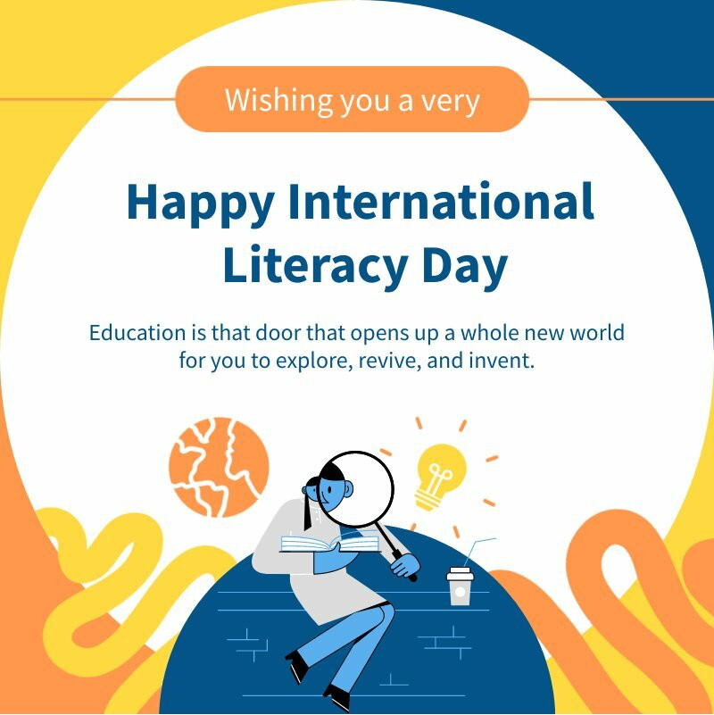 International Literacy Day Quotes Instagram Post