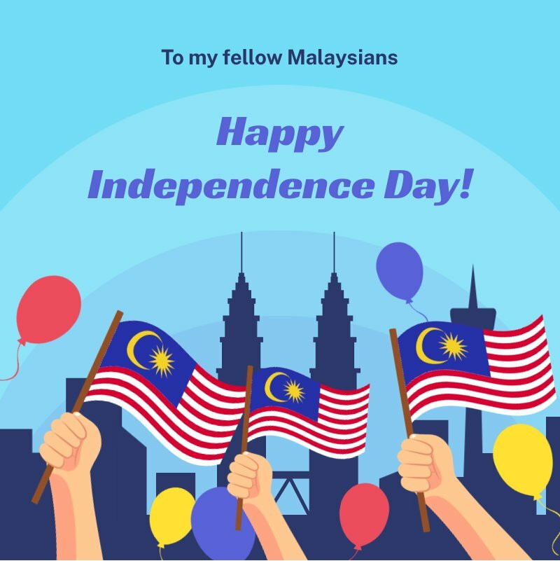Malaysia National Day Instagram Post