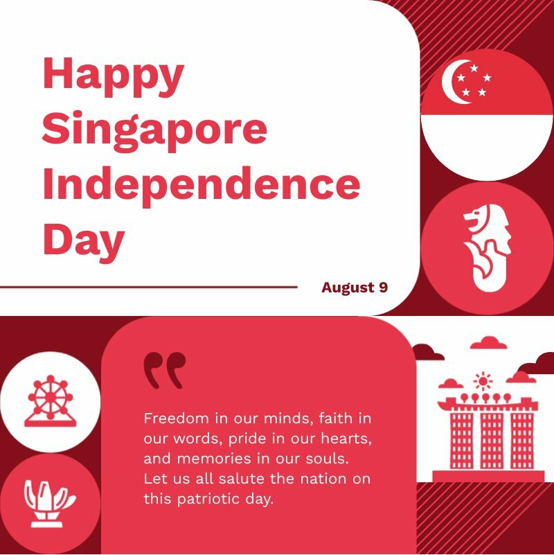 Singapore Independence Day Instagram Post