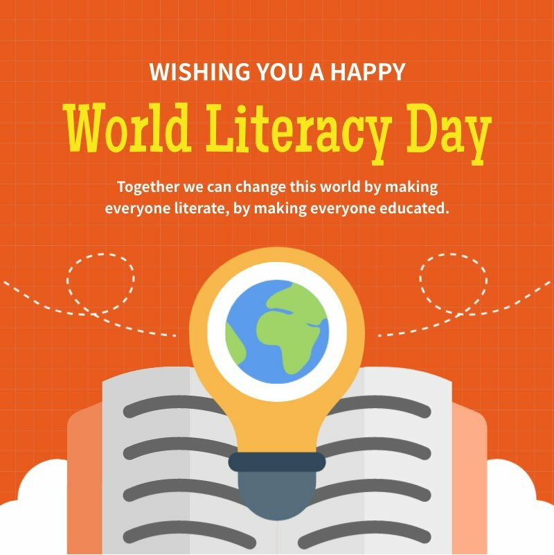 World Literacy Day Instagram Post