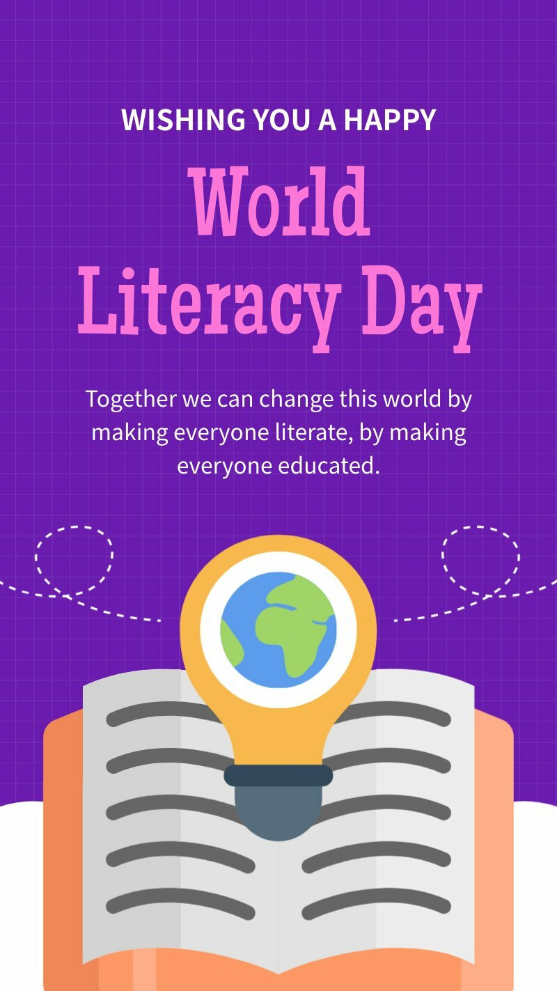 World Literacy Day Instagram Story
