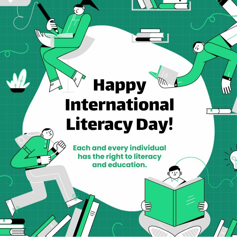 Literacy Day Instagram Post