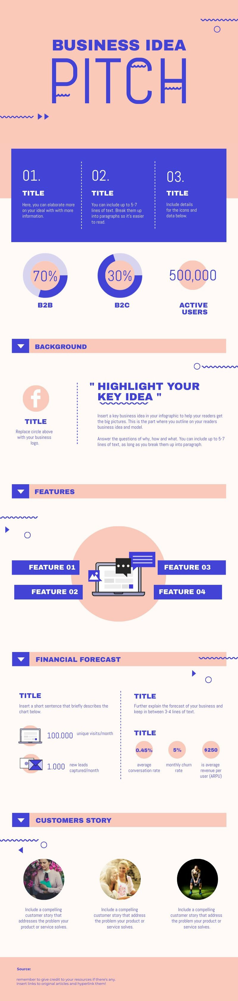 Free Infographic Template: Ideas Pitch  Piktochart Within Business Idea Pitch Template