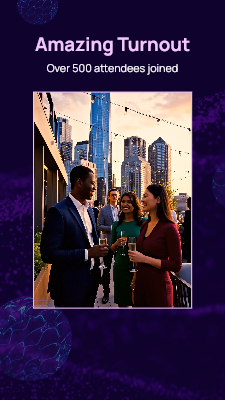 Event Recap Networking Mixer video template preview